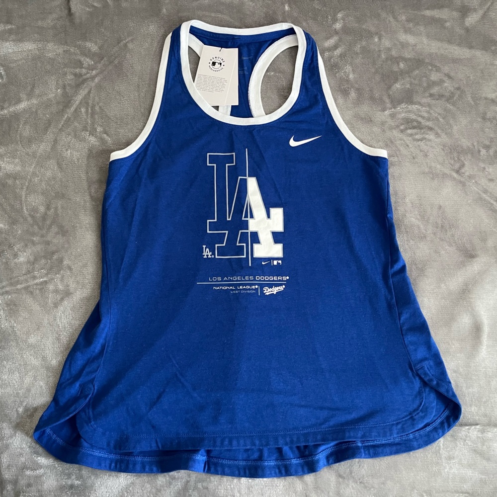 NWT Los Angeles Dodgers Women’s Razorback Shirt Medium